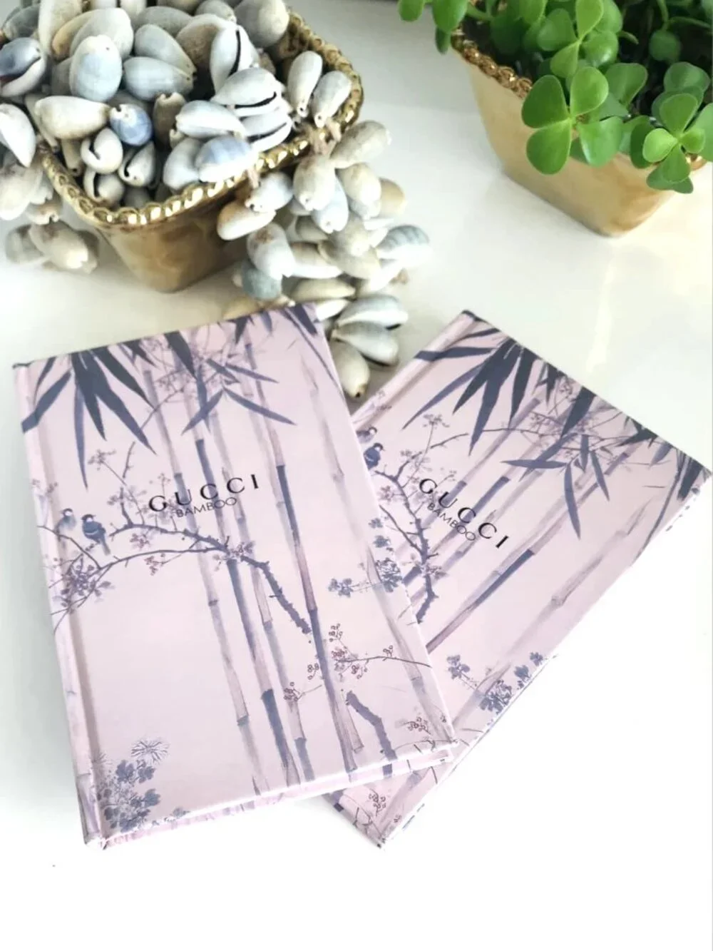 ✨NEW Designer GUCCI Journal Notebook Bamboo Pink Hardcover 4.5x7 Perfect Gift!